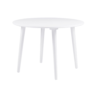 Rundt hvidt spisebord | Rowico Lotta | Ø106